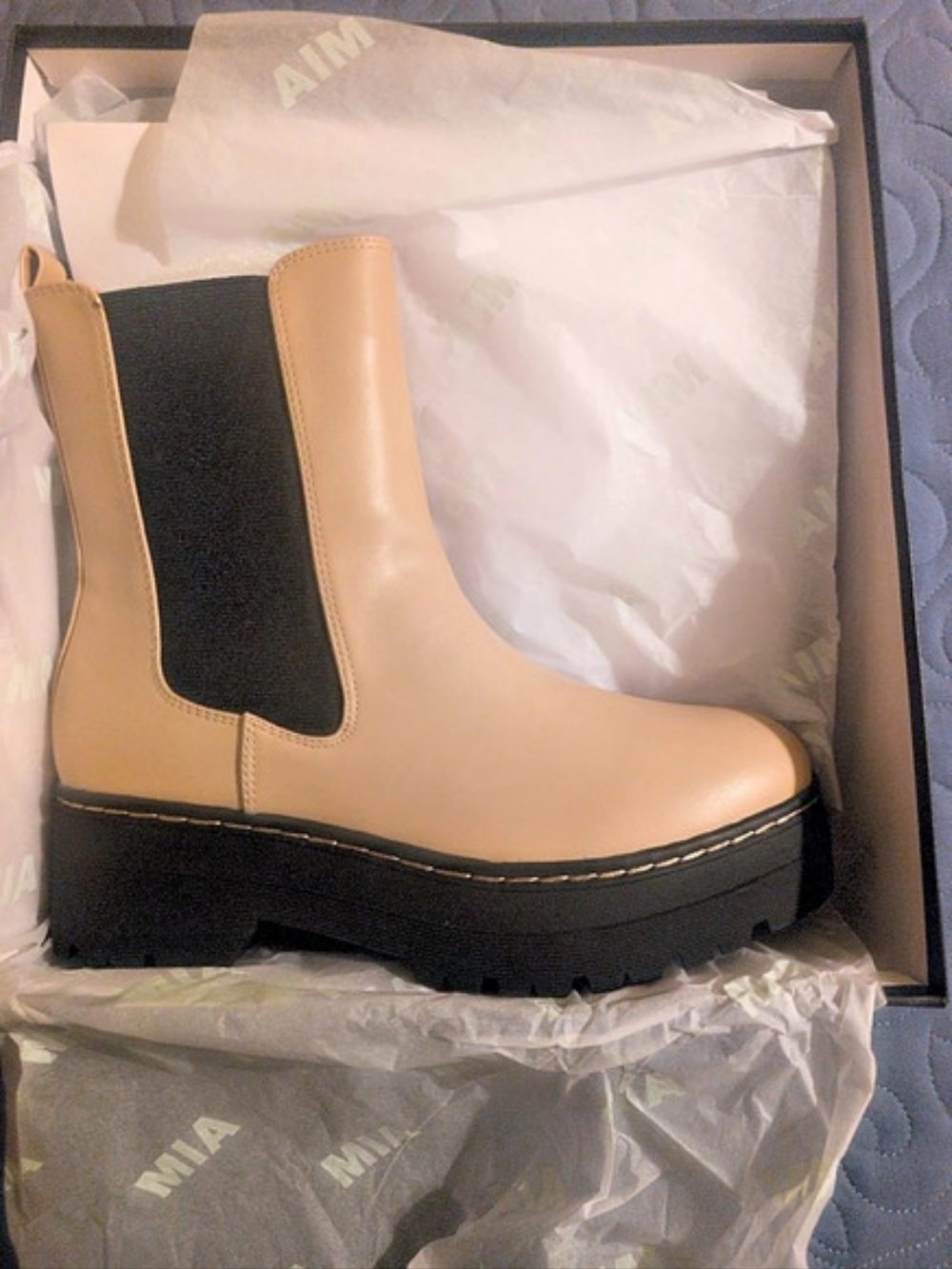 MIA Torren Boot Ankle Boots in Brown & Black